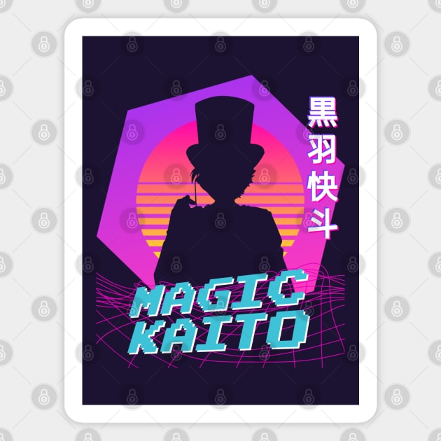 Magic Kaito - Vaporwave Magnet by The Artz